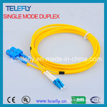 LC-Sc Duplex Single Mode Fiber Patch Cord